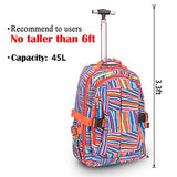 Hollyhome 19 Inches Multifunction Waterproof Wheeled Rolling Laptop Backpack For Girls And Boys