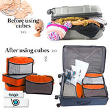 bago 4 Set Packing Cubes for Travel - Luggage & Suitcase Organizer - Cube Set