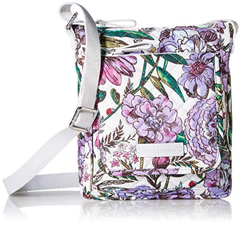 Vera Bradley Iconic RFID Mini Hipster, Signature Cotton, Lavender Meadow