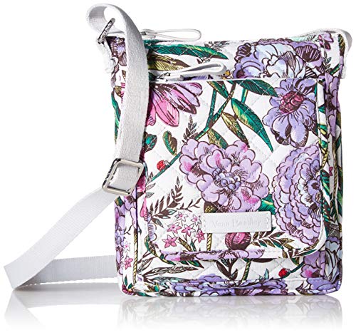 Vera Bradley Iconic RFID Mini Hipster, Signature Cotton, Lavender Meadow