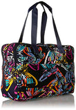 Vera Bradley Iconic Deluxe Weekender Travel Bag, Signature Cotton, Butterfly Flutter