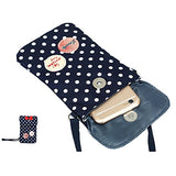 ABage 3 Pieces School Backpack Book Bag Daypack Bookbag with Lunch Bag and Purse, Sky Blue