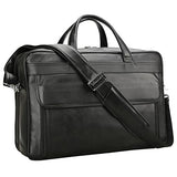 Polare Men'S Real Leather 17'' Briefcase Shoulder Messenger Business Bag