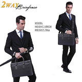 Banuce Mens Black Waterproof Nylon 14" Laptop Messenger Bag Business Briefcase A4 Shoulder Tote