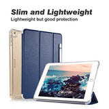 Valkit iPad Pro 12.9 Case 2018, Protective Smart Folio Stand Cases with Apple Pencil Holder, Auto Sleep/Wake, Support Apple Pencil Charging for iPad Pro 12.9 Inch 3rd Gen, Navy Blue