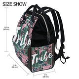 Large Capacity Backpack Boho Chic Ethnic Style Durable Mom Diaper Nappy Bag