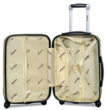 Dejuno Impact Hardside 3-Piece Spinner Luggage Set, Champagne