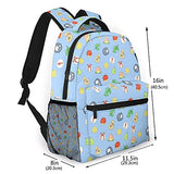 Animal Cross-Ing Pattern Travel Backpack for Women Men 15.6 Inch Durable Lightweight Book Bag Hiking Camping Daypack