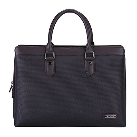 Banuce Mens Slim Waterproof Nylon 14" Laptop Messenger Bag Business Tote Briefcase Shoulder Attache