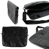 DURAGADGET Luxury PU Leather 15.6" Laptop Zip-up Carry Bag in Black for The Acer Aspire 3