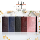 Passport Holder, DESERTI BRANDS RFID Blocking passport Cover Wallet for women men Leather Card Case