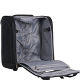 Kenneth Cole Reaction 1200D Polyester 2-Wheel Underseater / Carry On, Black