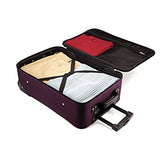 American Tourister Luggage Fieldbrook Ii 3 Piece Set, Purple/Grey