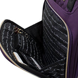 Kensie 16" Under Plane Seat Luggage Tote, Purple With Gold Color Option