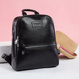 Bostanten Women Leather Backpack Purse Satchel Shoulder School Bags For College Black Small