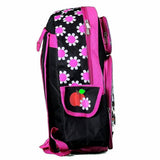 Hello Kitty Flowers Black/Pink Backpack 17" School Bag Bp-5281