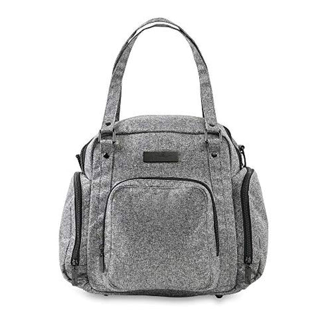 JuJuBe Travel Breast Pump Messenger/Tote Bag Onyx Collection, Gray Matter
