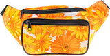 SoJourner Sunflower Floral Fanny Pack - Cute Packs for men, women festivals raves | Waist Bag Fashion Belt Bags