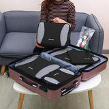 Gonex Packing Cubes Set, Lightweight Travel Organizers Bags 5pcs + 1 Shoe Bag+ 4 Reusable Zip