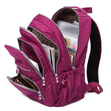 Nylon Casual Travel Daypack Lightweight Sports Laptop Backpack Purse for Women Waterproof Medium