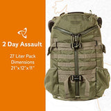 MYSTERY RANCH 2 Day Assault Backpack - Tactical Daypack Molle Hiking Packs, Forest, L/XL