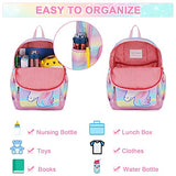 Unicorn Backpack for Little Girls,VASCHY Cute Rainbow Glitter Lightweight Water Resistant Preschool Backpack for Kids,Toddlers Kindergarten School Bag