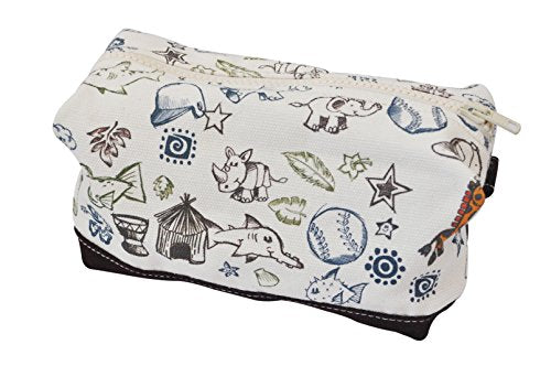 Vietsbay'S Women Animals 2Print Canvas Toiletry Bag Makeup Cosmetic Pouch