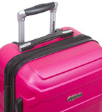 Dejuno Logan 3-Piece Hardside Spinner Combination Lock Luggage Set, Fuchsia