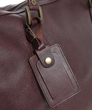 Barbour Medium Travel Explorer Leather Bag - Dark Brown