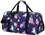 BLUBOON Women Overnight Weekender Bag Ladies Gym Duffel Bag Lightweight Luggage Tote (Dark Blue)
