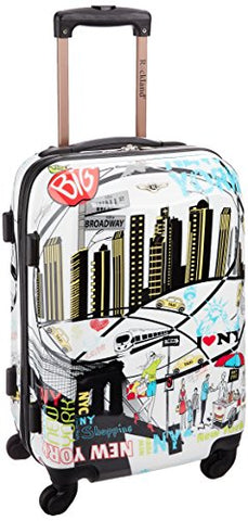 Rockland Luggage 20 Inch Polycarbonate Carry On, Newyork, One Size