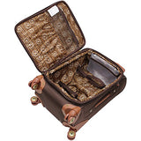 Caribbean Joe Castaway 4-Piece Spinner Luggage Set (Chocolate)