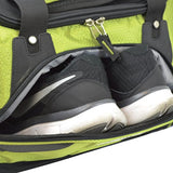 TPRC 21" "Adventure" Rolling Duffel Constructed with Honeycomb Designed RIP-STOP Material Includes Dual Side Pockets and Front Accessory Pocket, Green Color Option