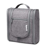 Hanging Travel Toiletry Bag Cosmetic Make up Organizer for Women and Men (Grey)