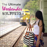 2018 Travel Bag For Women Canvas Weekender Overnight Carry-On Shoulder