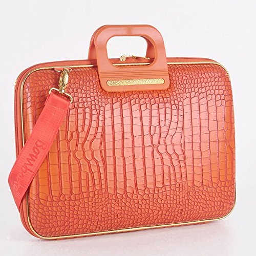 Gold Cocco Briefcase Arezzo 15 Inches - Orange