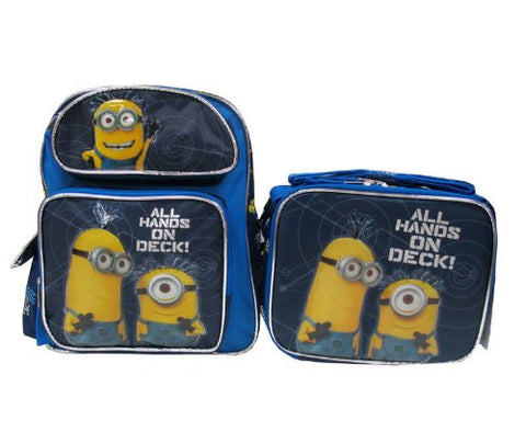 Despicable Me 2 Minion 12" Backpack & Lunch Box - All Hands On Deck!