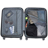 Heritage Travelware Lincoln Park 20" Hardside 4-Wheel Spinner Carry-on Luggage, Black