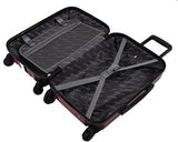 Steve Madden B-Stripe Luggage Sets 3 Piece Hardside Suitcase With Spinner Wheels (B-Stripe