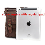 Augur Vintage Shoulder Bag Multi-Pockets Crossbody Messenger Bags Sling Shoulder Bag (Coffee)