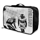 HFXFM American Football Travel Pouch Carry-on Duffel Bag Waterproof Portable Luggage Bag Attach
