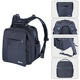 Lykus M1 Water Resistant Travel Backpack for DJI Mavic 2 Pro, Mavic 2 Zoom, Mavic Pro, Mavic Pro Platinum, 4-in-1 Backpack/Case/Shoulder Bag/Cross Body Bag