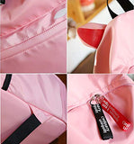 Girls Cute Cat Ear Backpack School Bag Lightweight Bookbags (Pink Dog)