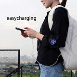 Travel Fusion Anti-Theft Laptop Backpack, Light Gray with USB Charging Port, Security Cable,