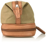 Buxton Men's Expedition Ii Huntington Gear Bottom Zip Canvas Travel Kit, Olive