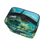 Makeup Bag Sea Turtle Travel Cosmetic Bags Organizer Train Case Toiletry Make Up Pouch