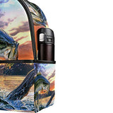 CHLBOJ Bass Fish School Backpacks for Boys Girls Bookbag