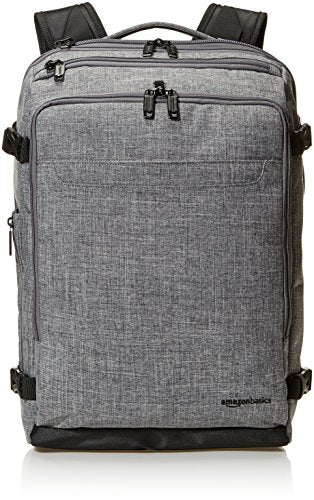 amazonbasics slim carry on travel backpack grey weekender SuperHandy 17 Inch Water-Resistant Tech Multiple Compartments Laptop Bag for Work, & Commuting Whether youre heading to the office The best travel backpack! It's