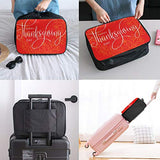 Travel Bags Happy Thanksgiving Day Portable Handbag Trolley Handle Luggage Bag