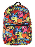 Bioworld Pac-Man Characters All-Over Scene Backpack